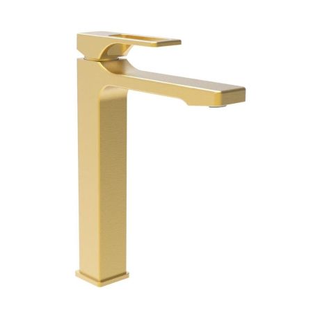 Смеситель для раковины высокий Splenka S55.15.03, золотой сатин, артикул S55.15.03