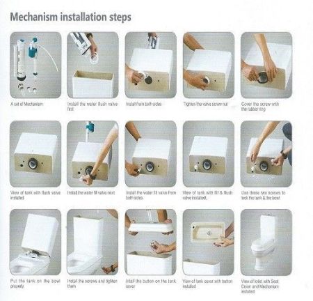 Унитаз напольный CeramaLux 1215A, артикул 