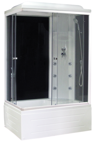 Душевая кабина Royal Bath RB 8100BP3-BT(черное/прозрачное) правая, артикул RB8100BP3-BT-R