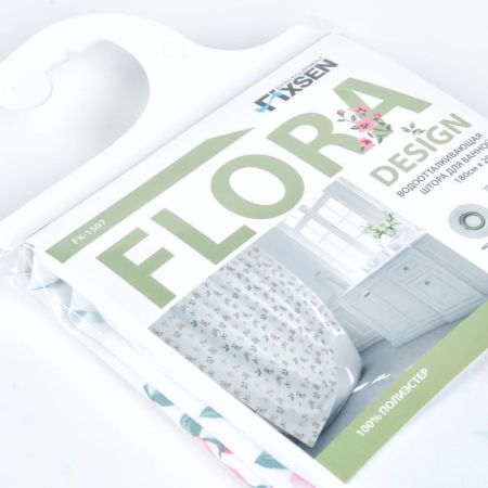 Штора для ванной комнаты FIXSEN DESIGN FX-1507, белый/цветной, артикул FX-1507