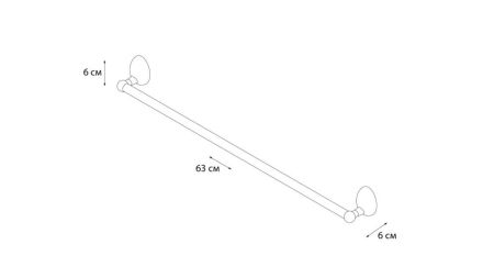 Полотенцедержатель трубчатый Grampus Briz GR-3001, артикул GR-3001
