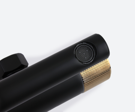 Душевая система Bronze de Luxe AVANTGARDE 2039RGB, черный/розовое золото, артикул 2039RGB