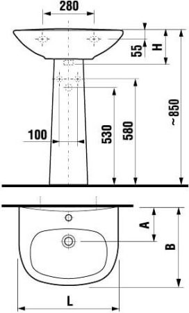 Пьедестал Jika Zeta 8.1939.0.000.000.9 Белый