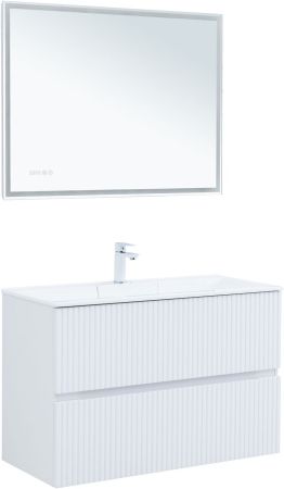 Тумба под раковину Aquanet Джейн 100 белый матовый, артикул 00313288