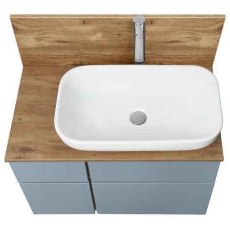 Тумба под раковину Акватон Мишель 80 1A244501MIX30 подвесная Дуб рустикальный Фьорд