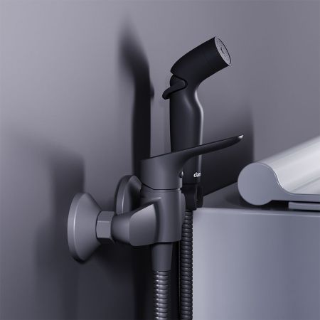 778000300 Jupiter смеситель с гигиеническим душем, чёрный, артикул 778000300