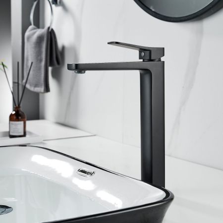 Смеситель для раковины Shevanik S9911H, черный, артикул S9911H