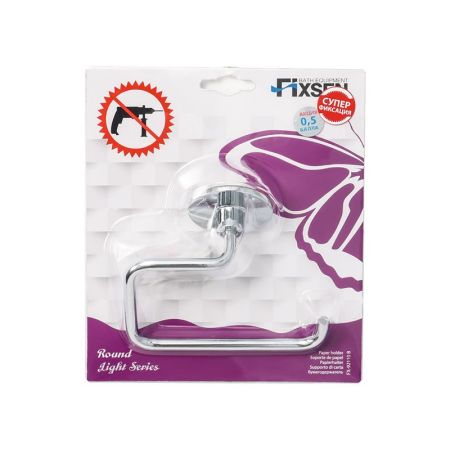 Держатель для туалетной бумаги FIXSEN ROUND FX-92110B, хром, артикул FX-92110B