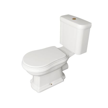 KERASAN Крепление вертикальное для напольных унитазов/биде, цвет золото, артикул 760391