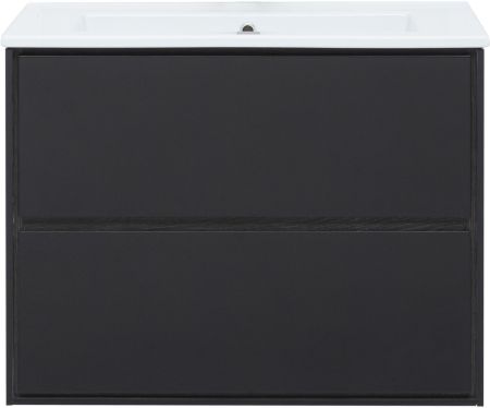 Тумба под раковину Aquanet Милан 80 черный глянец, артикул 00269303