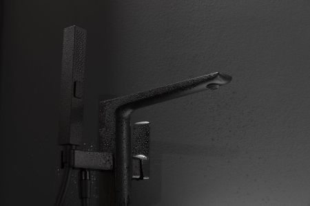 Смеситель для ванны Allen Brau Infinity 5.21009-31 (с внутренней частью) черный матовый, артикул 5.21009-31