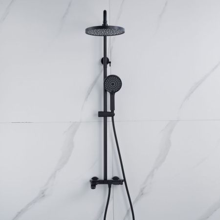 Душевая система Shevanik S4726H, черный, артикул S4726H