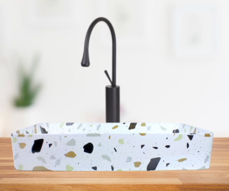 Раковина чаша Bronze de Luxe Терраццо 1061TR, разноцветная, артикул 1061TR