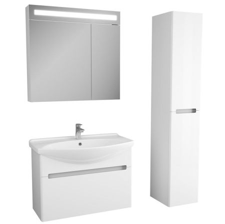 Тумба под раковину Owl 1975 Lagerta 85 OW08.03.00 подвесная Белая, артикул OW08.03.00