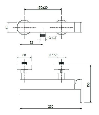 Смеситель для душа CEZARES UNIKA-DM, артикул UNIKA-DM-02