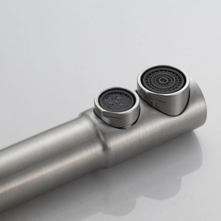 Смеситель для кухни с подключением фильтра Shevanik S248L, сатин