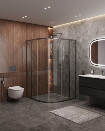 MOLVENO-R-22-90+30-C-BORO-IV Душевой уголок, артикул MOLVENO-R-22-90+30-C-BORO-IV