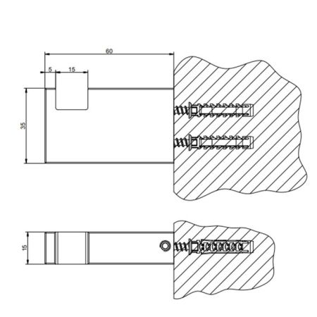 Gessi Rettangolo Крючок настенный, цвет: Gold CCP, артикул 20921#080