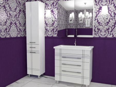 Тумба "Опера 80", патина серебро, Сомо 80, артикул SP-00000015