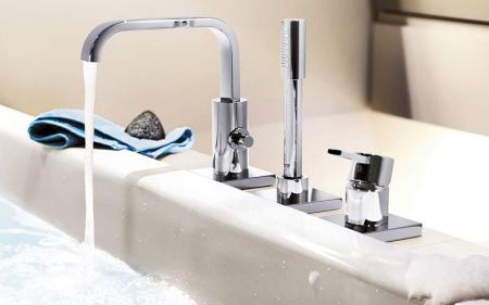 Внешняя часть смесителя для ванны GROHE Allure на 3 отверстия, хром (19316000)