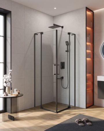 SLIDER-A-2-90/100-BR-BORO Душевой уголок, артикул SLIDER-A-2-90/100-BR-BORO