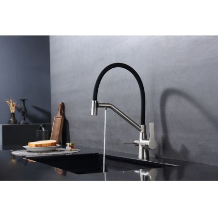 Смеситель для кухни с подключением фильтра Raglo R80.62.05, сатин, артикул R80.62.05