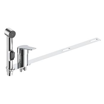 Гигиенический душ со смесителем на борт унитаза VODA WA10, хром