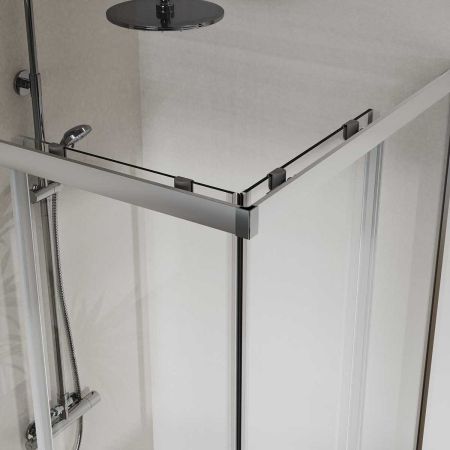 Душевой уголок City VSS-5CT800CL, 800*800, хром, стекло прозрачное, артикул VSS-5CT800CL