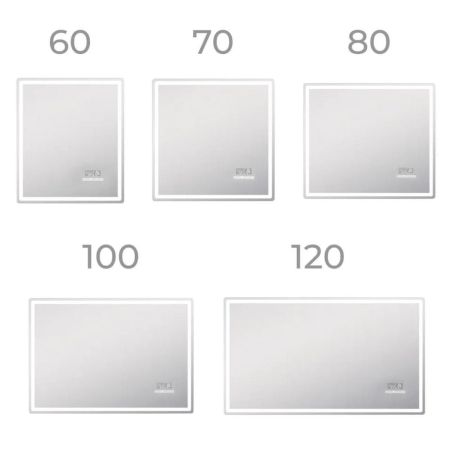 Зеркало VIGO Geometry Media voice 800, артикул 048