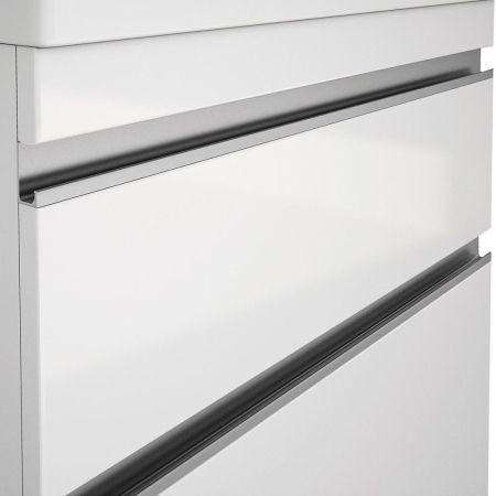 Тумба с раковиной подвесная/напольная Dreja Grace Plus 60 см, белый, артикул 99-0904-com