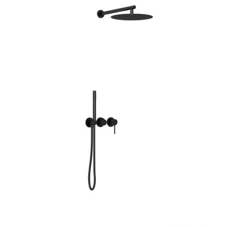 Душевой комплект Groove VSFW-4G01MB встраиваемый, 2 режима, 30см верх душ, черный, артикул VSFW-4G01MB