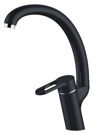 Смеситель Future для кухни, поворотный излив, черный  артикул: FT 519 Black, артикул FT 519 Black