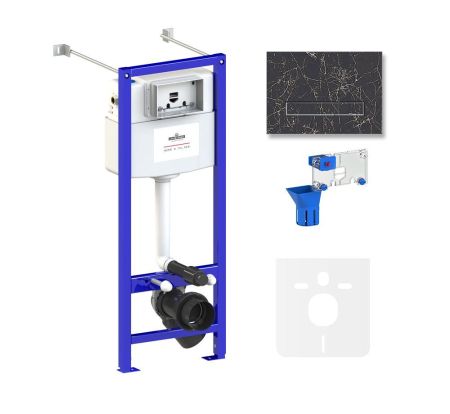 Комплект 5 в 1 инсталляции для подвесного унитаза Lavinia Boho Relfix 77020067, артикул 77020067