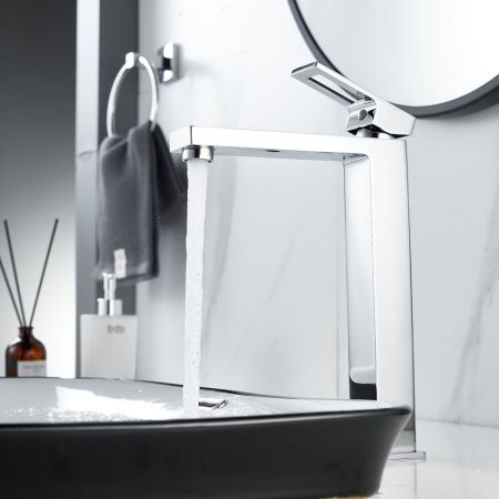 Смеситель для раковины высокий  Raffine F1196, хром