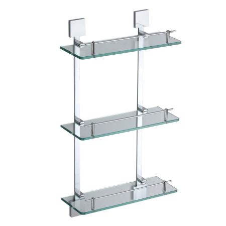 Полка стеклянная Savol S-06522A-3, хром, артикул S-06522A-3