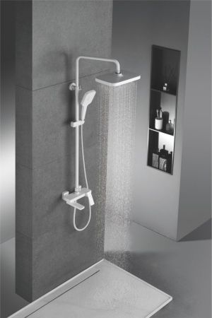 Душевая система Rose R1836C, белый