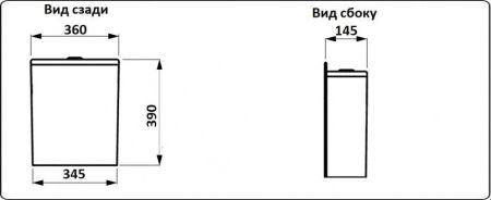 Унитаз напольный CeramaLux 2171MB, артикул 