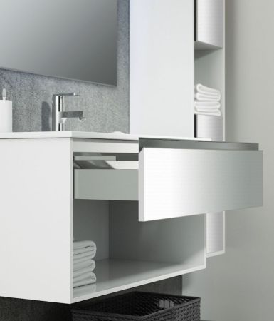 Тумба с раковиной SanVit Контур 120 kkont120 в цвете Ral подвесная Желтый глянец, артикул kkont120