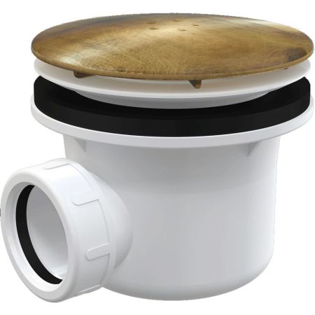 Сифон для душевого поддона Alcaplast A49ANTIC Бронза, артикул A49ANTIC