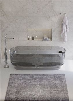 Ванна отдельностоящая 1700x760x560, Grey Mist, CEZARES CZR-LINER-170-76-56-GM-PFB