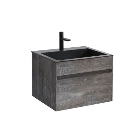 База под раковину Chiara 600 подвесная, 1 выкатной ящик soft-close, G.Stone, артикул VMC-2C600GS