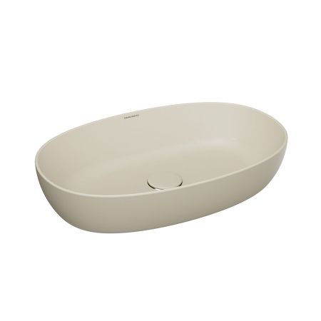 Раковина PLAZA накладная 60, песочная матовая, артикул PLR.wb.60\SAN