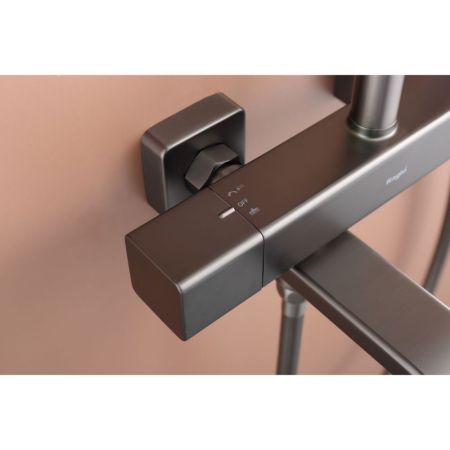 Душевая система с термостатом Raglo R22.26.09, графит, артикул R22.26.09