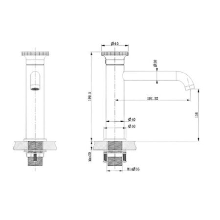 Смеситель для раковины Bronze de Luxe 9009GM-G, графит/зеленый, артикул 9009GM-G
