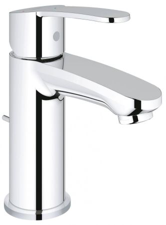 Смеситель для раковины GROHE Eurostyle Cosmopolitan с донным клапаном и энергосберегающим картриджем, уменьшенный, хром (2338720E), артикул 2338720E
