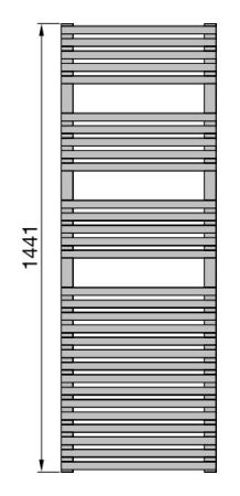 Водяной полотенцесушитель Zehnder Forma Spa LFD-150-050-05 Белый, артикул LFD-150-050-05