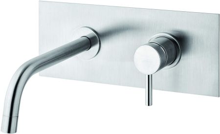 Смеситель для раковины Paffoni Light LIG105ST (с внутренней частью) сталь, артикул LIG105ST