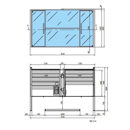 Effegibi Logica Spa Filo Сауна&Хаммам 373x250xh217см, угловая DX, цвет: Stone, артикул LO 11 03 0003
