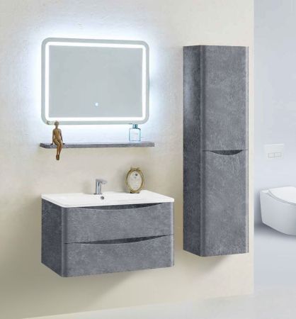 Тумба под раковину Vincea Roberta VMC-1R800MS подвесная Stone, артикул VMC-1R800MS