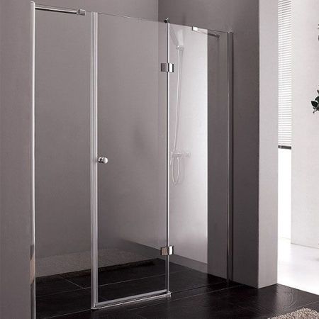 Душевая дверь в нишу Cezares Verona B-13 205 профиль Хром стекло прозрачное, артикул VERONA-W-B-13-90+60/60-C-Cr